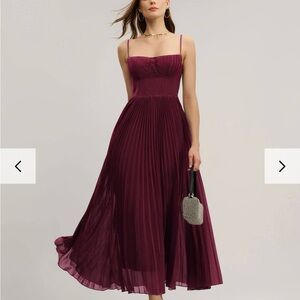 RIHOAS Deep Wine Maxi Dress